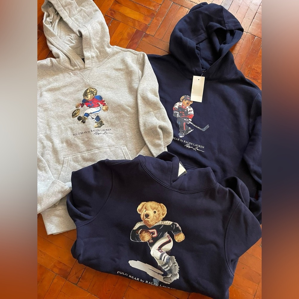 Polo by Ralph Lauren boy Bear Graphic Hoodies - brand new football/